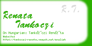 renata tankoczi business card